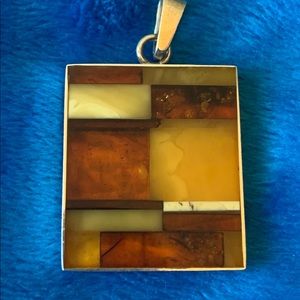 Art Deco Amber Pendand